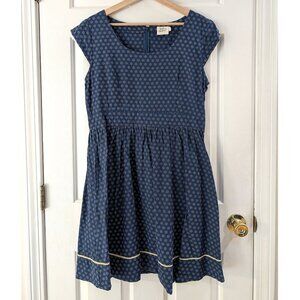 Mata Traders Blue Delaware Dress Floral Dots
